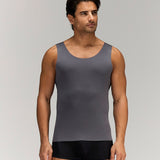 Modal Seamless V Neck Dark Grey